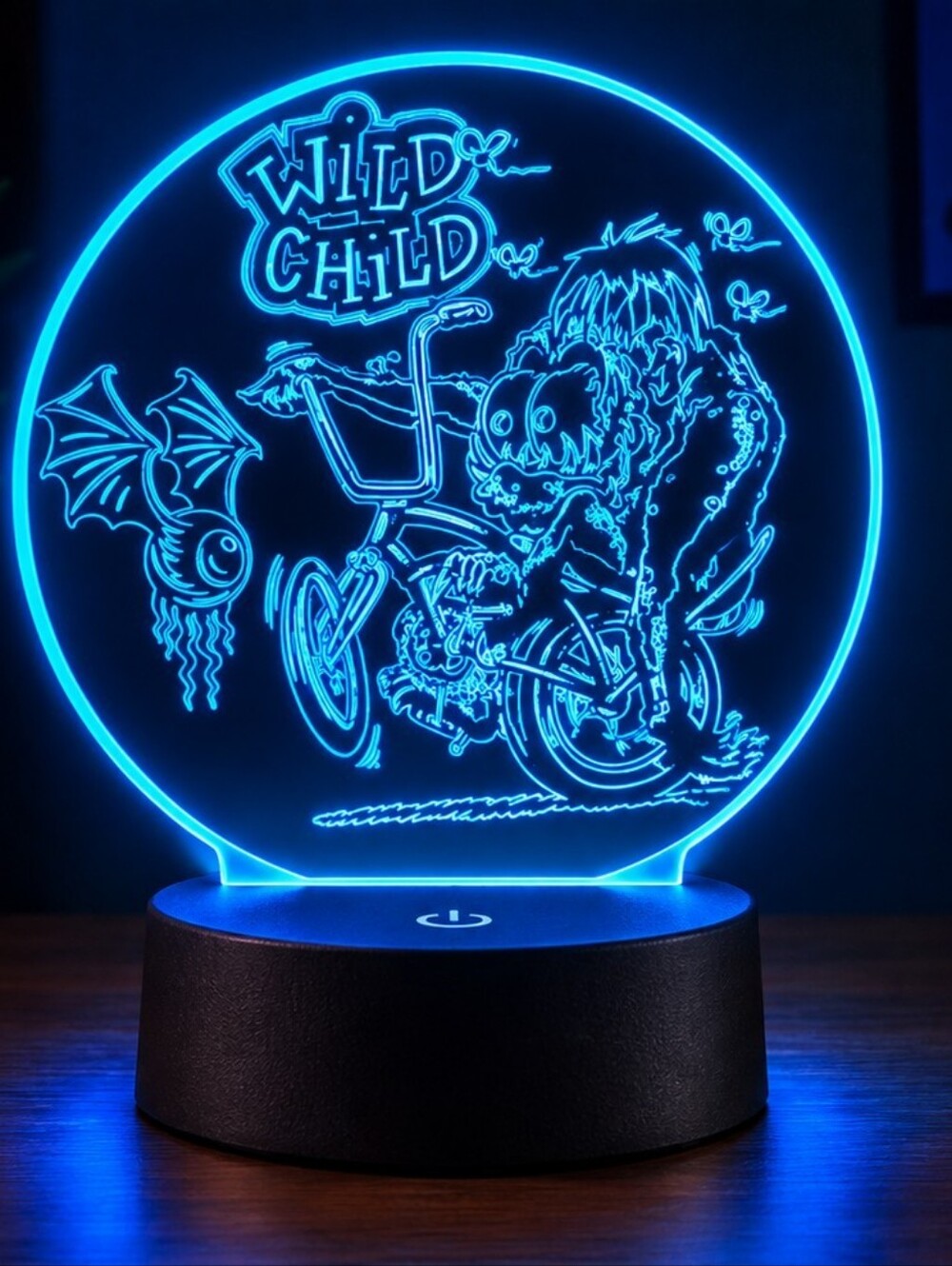 Wild Child Monster Fink Kustom Kulture Halloween Art Ed Roth Inspired Lamp